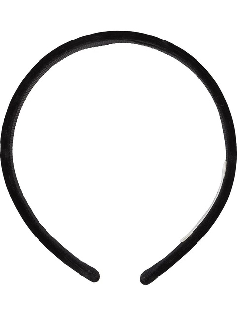 Jennifer Behr Lacey silk velvet hairband - Black - zdjęcie produktu nr 1