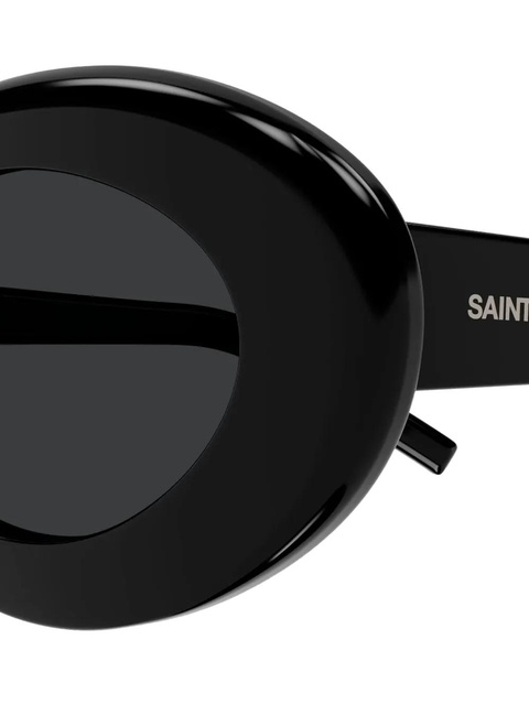 Saint Laurent Eyewear oval-frame sunglasses - Black - zdjęcie produktu nr 2