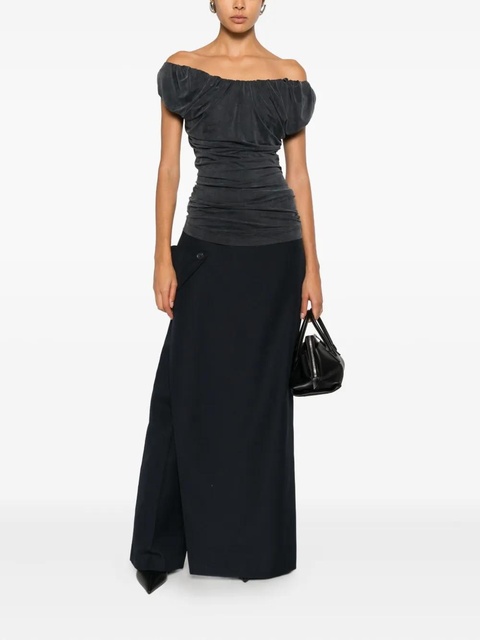 Vivienne Westwood ruched off-shoulder top - Black - zdjęcie produktu nr 2