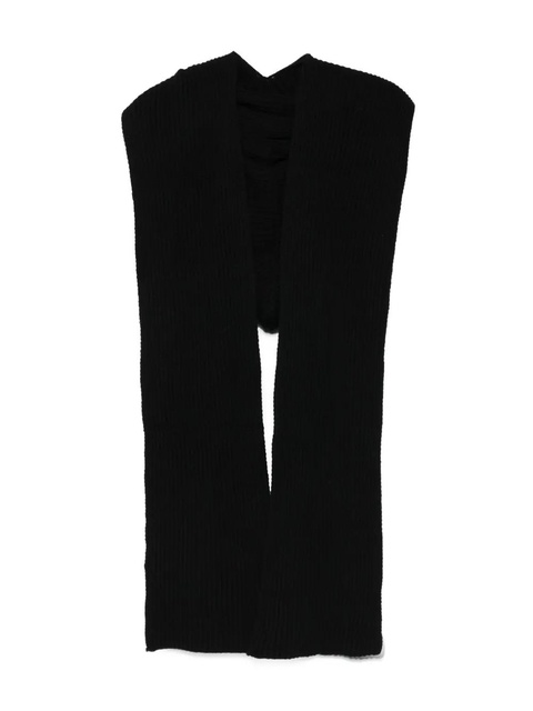 SOLOTRE rib-knit scarf - Black - zdjęcie produktu nr 1