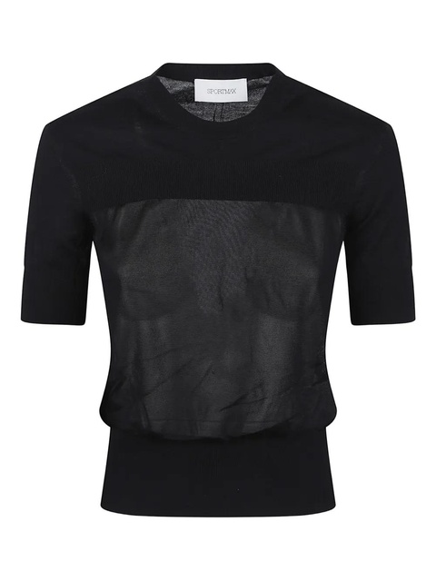 Sportmax fine-knit T-shirt - Black - zdjęcie produktu nr 2