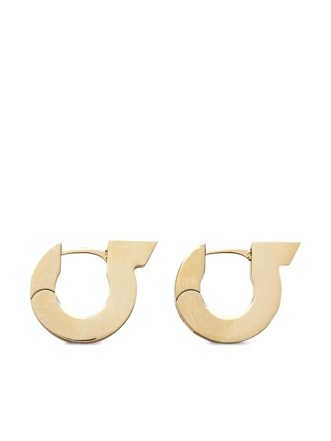 Ferragamo Gancini crystal-embellishment earrings - Gold - zdjęcie produktu nr 1