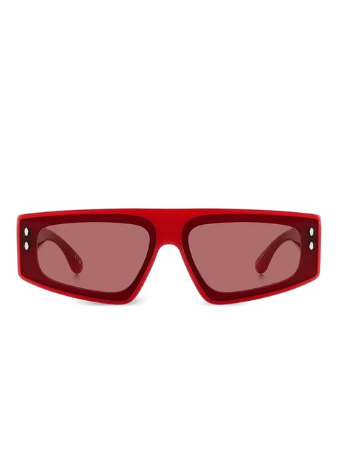 Isabel Marant Eyewear Zoomy rectangle-frame sunglasses - Red - zdjęcie produktu nr 1