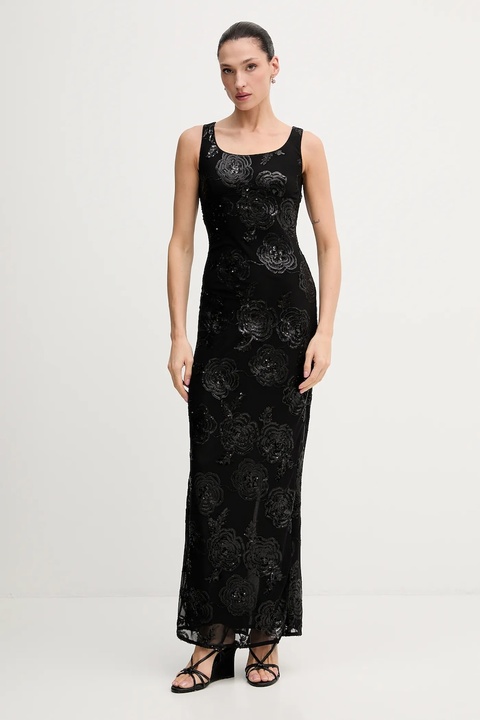 Rotate sukienka kolor czarny maxi dopasowana 115217100 - zdjęcie produktu nr 1