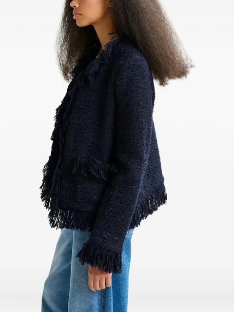 Essentiel Antwerp tweed jacket - Blue - zdjęcie produktu nr 2