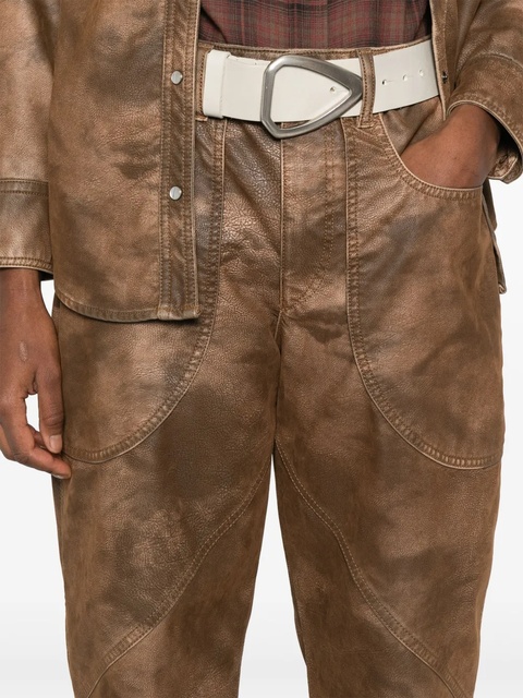 MARANT ÉTOILE Kelvina trousers - Brown - zdjęcie produktu nr 2