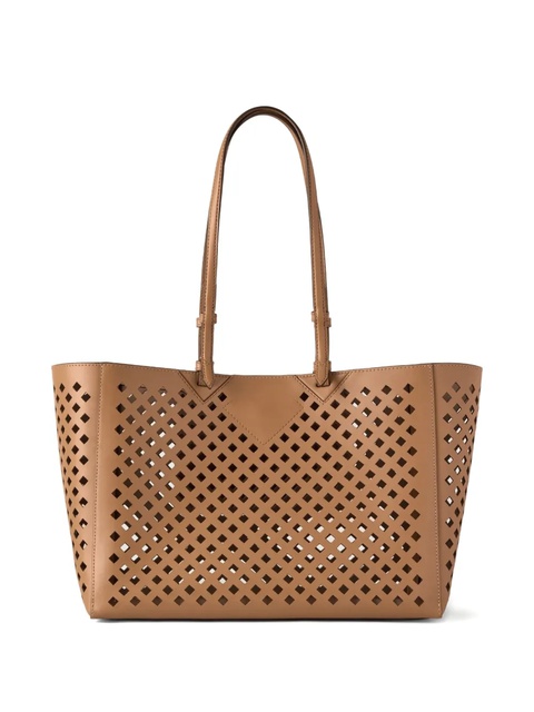 Mulberry perforated leather tote bag - Brown - zdjęcie produktu nr 1