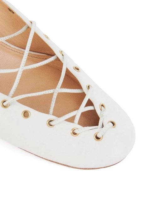 Chloé 60mm Ghillies lace-up pumps - White - zdjęcie produktu nr 2