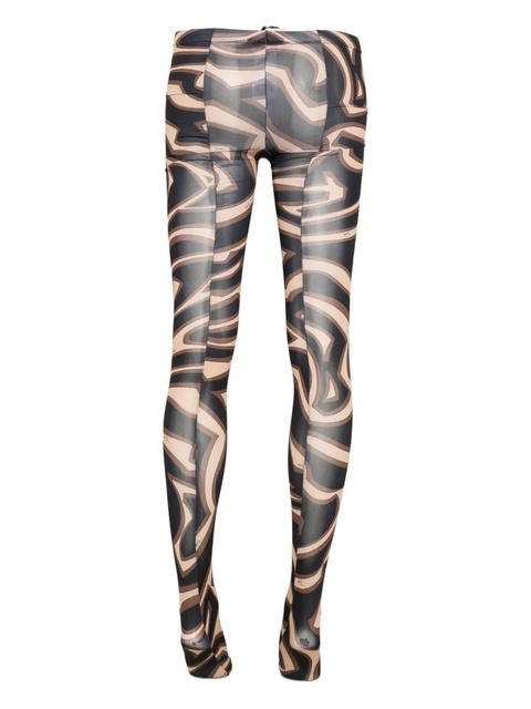 PUCCI abstract-print tights - Brown - zdjęcie produktu nr 2