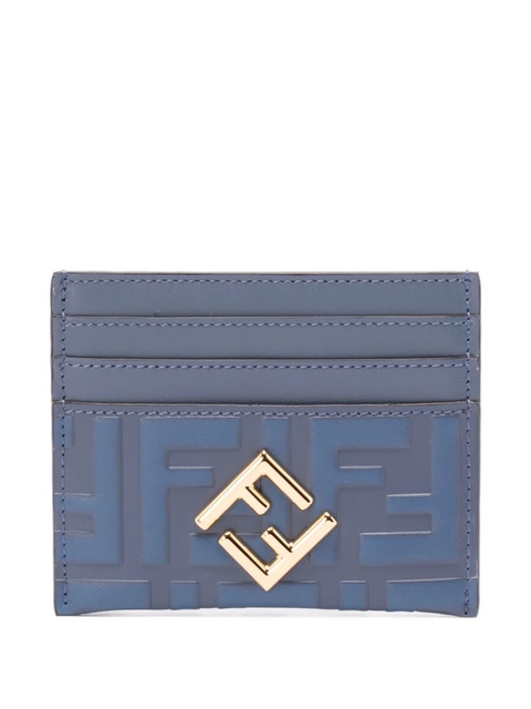FENDI monogram-embossed cardholder - Blue - zdjęcie produktu nr 1