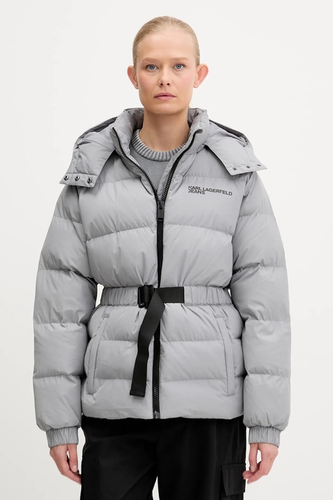 Karl Lagerfeld Jeans kurtka kolor szary zimowa A3W15023 - zdjęcie produktu nr 2