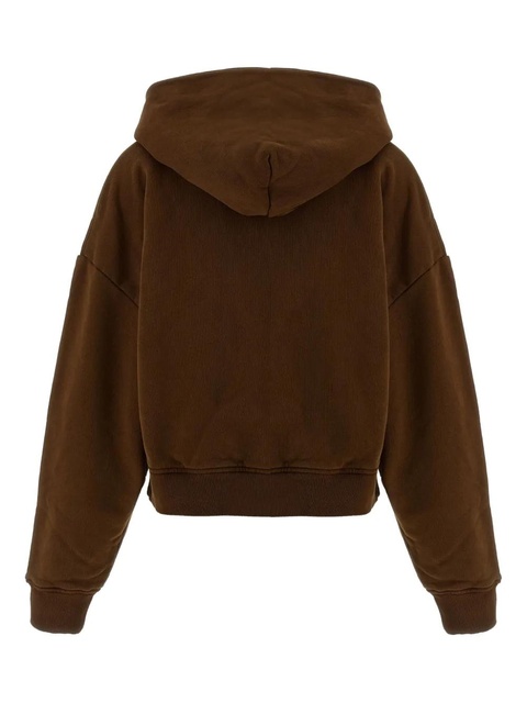 ENTIRE STUDIOS garment-dyed thermal hoodie - Brown - zdjęcie produktu nr 2