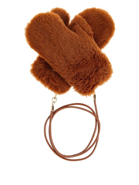 Max Mara detachable-strap gloves - Brown - zdjęcie produktu nr 1