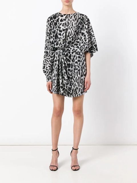 Saint Laurent leopard print dress - Black - zdjęcie produktu nr 2