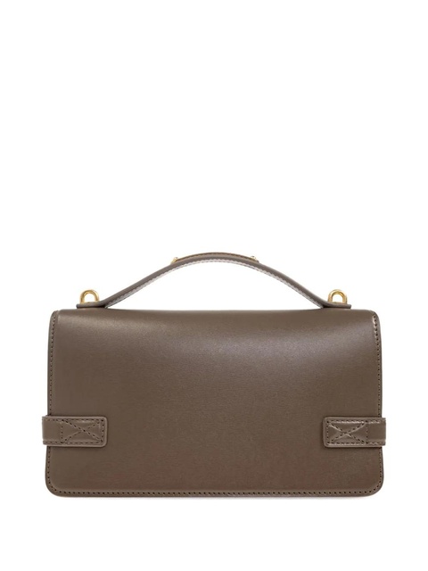 Balmain logo-plaque leather shoulder bag - Neutrals - zdjęcie produktu nr 2