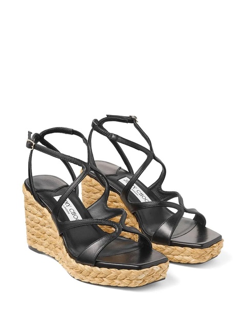 Jimmy Choo Ayla 85mm wedge sandals - Black - zdjęcie produktu nr 1