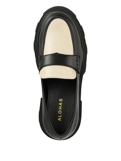 ALOHAS 55mm two-tone platform loafers - Black - zdjęcie produktu nr 1