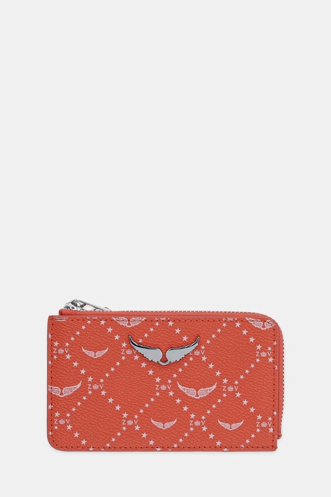 ZADIG&VOLTAIRE portfel damski kolor pomarańczowy LWSG03642 - zdjęcie produktu nr 1