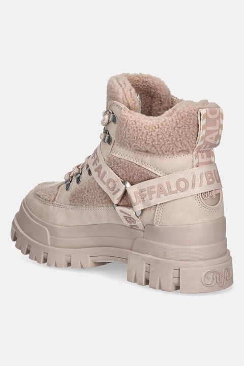 Buffalo botki Aspha Com Mid Warm damskie kolor beżowy na platformie ocieplone 1622564-ROS - zdjęcie produktu nr 2