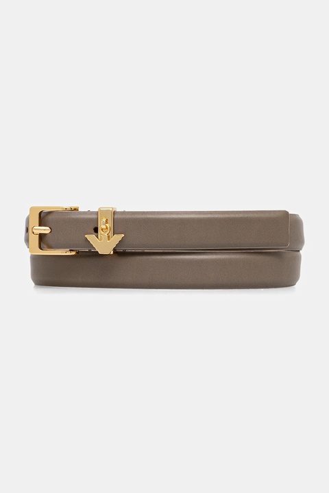 Emporio Armani pasek skórzany damski kolor zielony EW002024 AF16227 - zdjęcie produktu nr 1