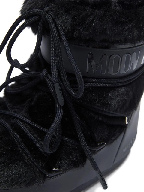 Moon Boot fur lace-up boots - Black - zdjęcie produktu nr 2