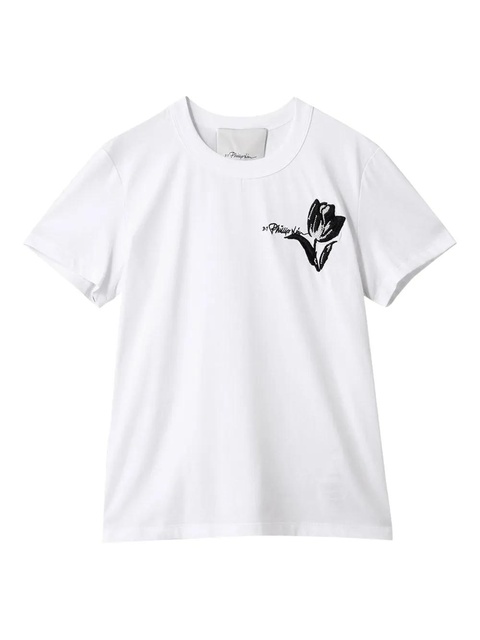 3.1 Phillip Lim tulip embroidered T-shirt - White - zdjęcie produktu nr 1