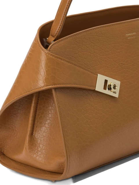 Ferragamo Hug leather tote bag - Brown - zdjęcie produktu nr 2