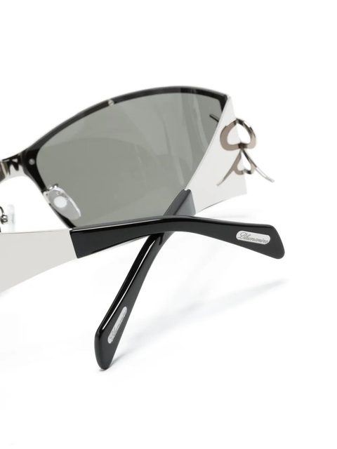 Blumarine wraparound-frame sunglasses - Silver - zdjęcie produktu nr 2