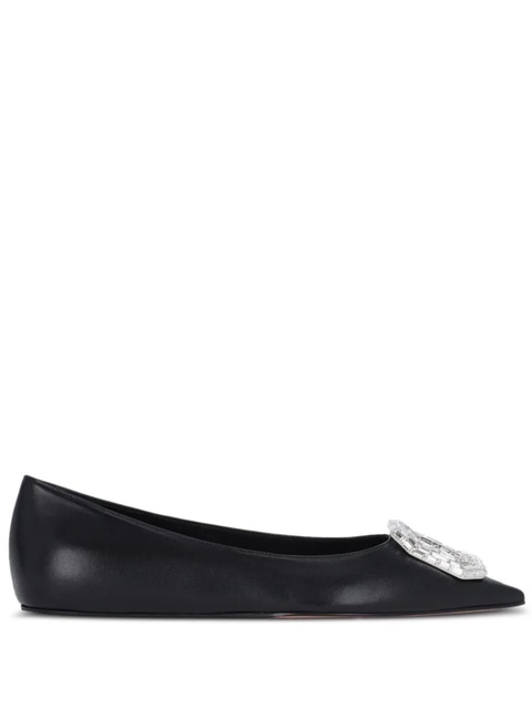 Amina Muaddi Camelia ballet flats - Black - zdjęcie produktu nr 1