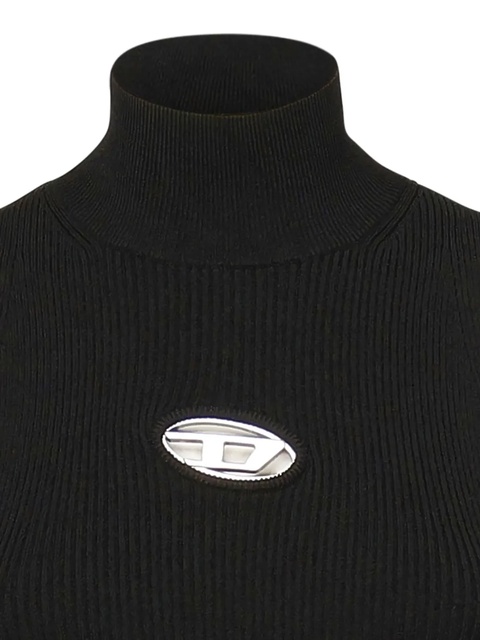 Diesel M-onervax high-neck ribbed dress - Black - zdjęcie produktu nr 2