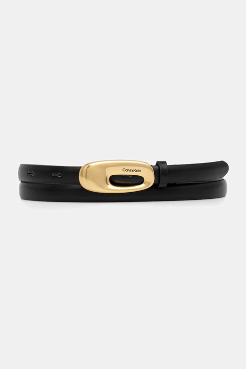 Calvin Klein pasek skórzany damski kolor czarny LV04F7022G - zdjęcie produktu nr 1
