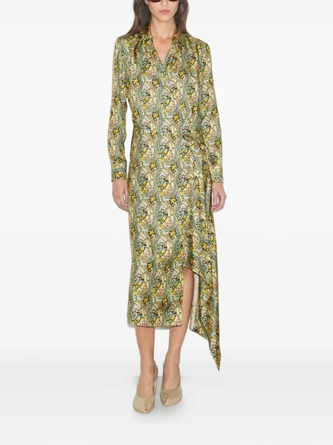 Tory Burch paisley-print wrap dress - Green - zdjęcie produktu nr 2