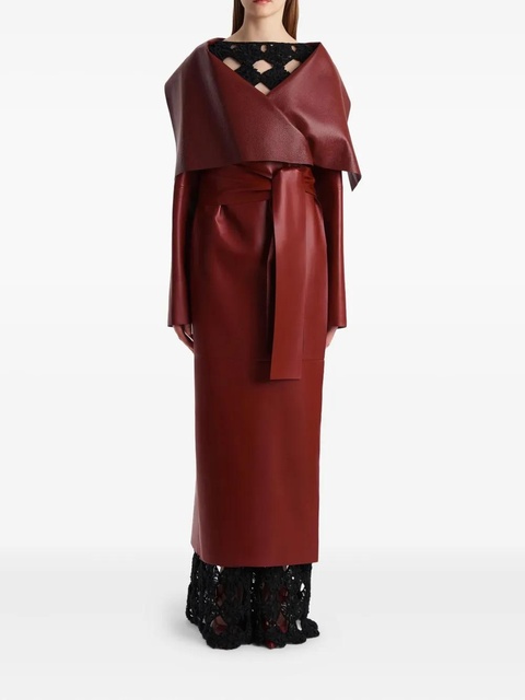 KHAITE Levitt belted-collared coat - zdjęcie produktu nr 1