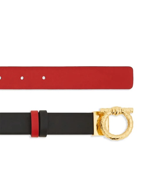 Ferragamo Gancini reversible belt - Red - zdjęcie produktu nr 2