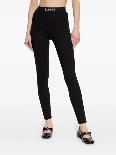 Versace elasticated-waist leggings - Black - zdjęcie produktu nr 2
