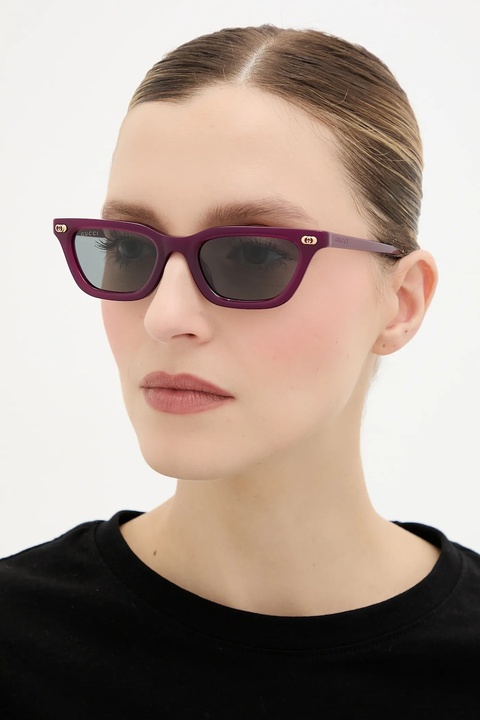 Gucci okulary przeciwsłoneczne damskie kolor fioletowy GG1944S - zdjęcie produktu nr 1