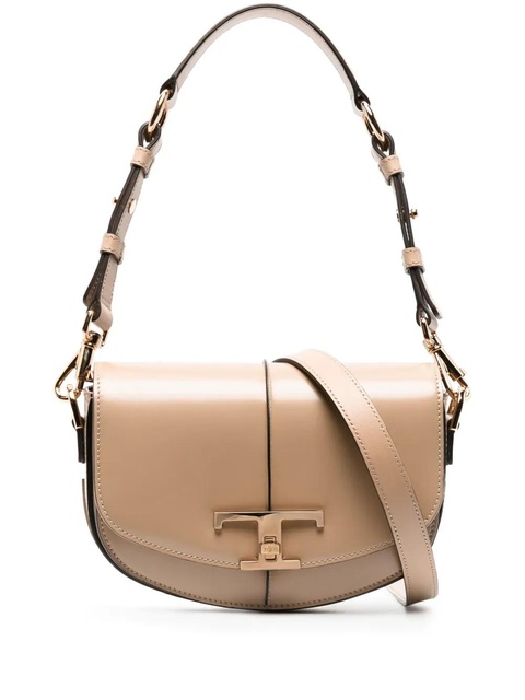 Tod's T-plaque leather tote bag - Neutrals - zdjęcie produktu nr 1