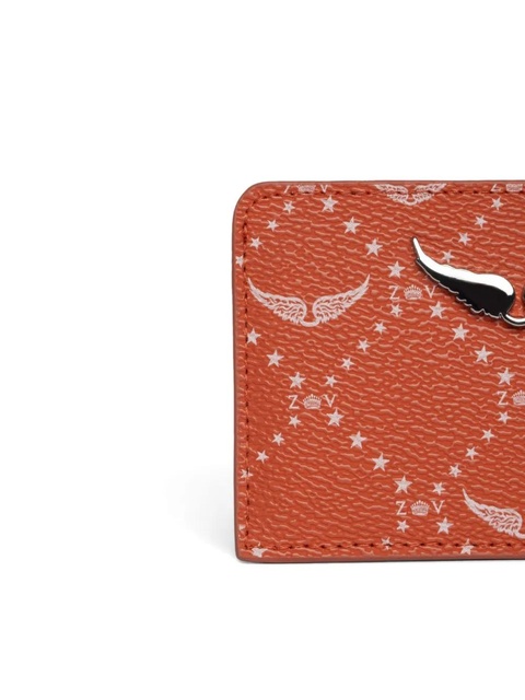 Zadig&Voltaire monogram star-print cardholder - Orange - zdjęcie produktu nr 2