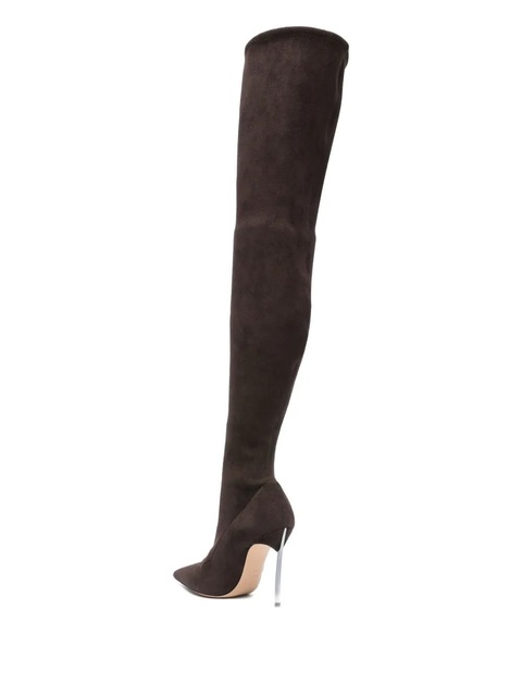 Casadei 110mm suede over-the-knee boots - Brown - zdjęcie produktu nr 1