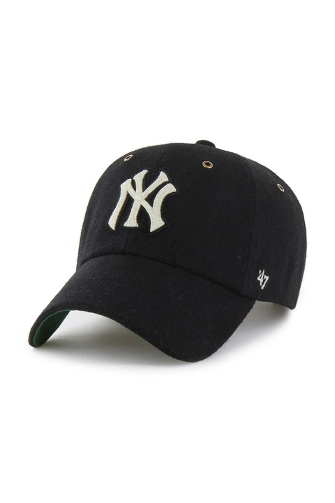 47 brand czapka z daszkiem z dodatkiem wełny MLB New York Yankees kolor czarny B-GLDAG17WIS-BK - zdjęcie produktu nr 1