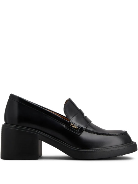 Tod's 60mm leather loafers - Black - zdjęcie produktu nr 1