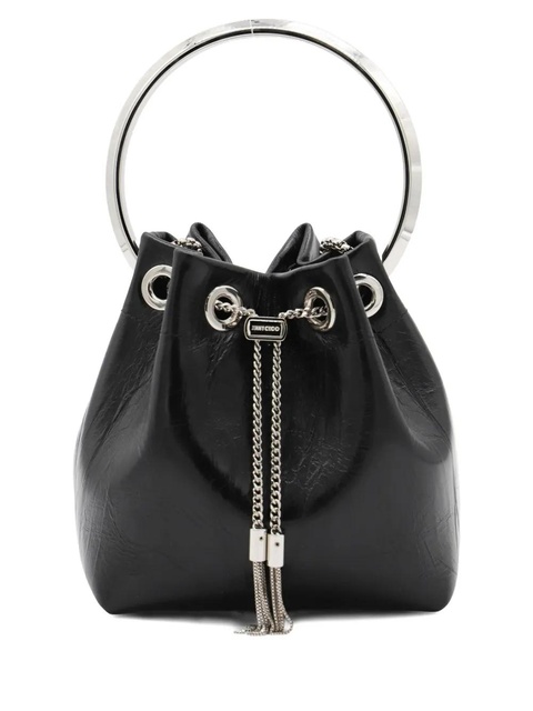 Jimmy Choo Bon Bon ring-top bag - Black - zdjęcie produktu nr 2