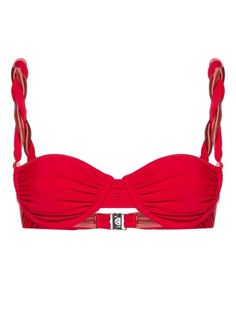 Isa Boulder Chunky Rope underwire bikini top - Red - zdjęcie produktu nr 1