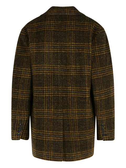 ISABEL MARANT peak-lapel checked jacket - Green - zdjęcie produktu nr 2