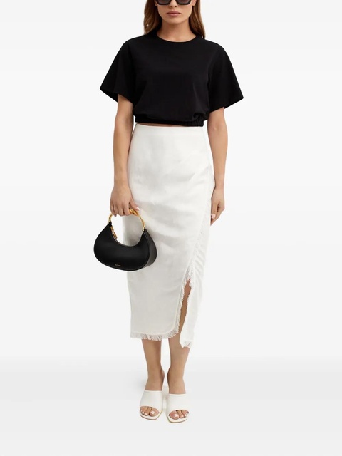 Simkhai Quinton fringed midi skirt - White - zdjęcie produktu nr 2