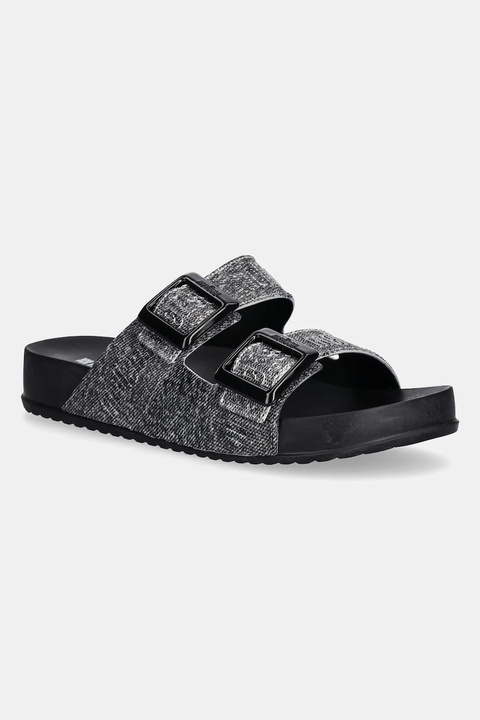 Melissa klapki COZY M LOVER SLIDE DENIM damskie kolor czarny M 36146 - zdjęcie produktu nr 1