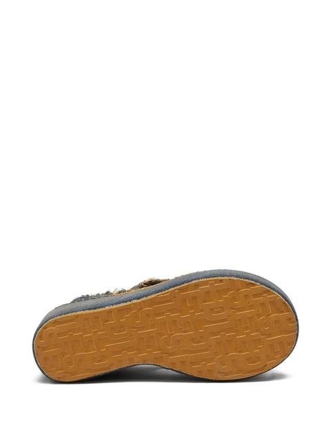 Diesel frayed-edge platform sandals - Blue - zdjęcie produktu nr 2