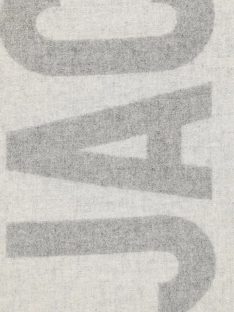 Jacquemus logo-jacquard fringe-edges scarf - Grey - zdjęcie produktu nr 1