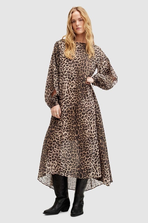 AllSaints sukienka JANE LEPPO maxi rozkloszowana W177DA - zdjęcie produktu nr 1