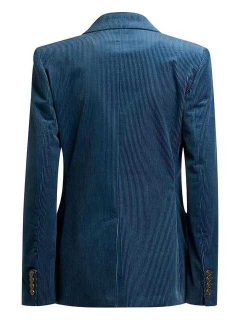 ETRO double-breasted corduroy blazer - Blue - zdjęcie produktu nr 1
